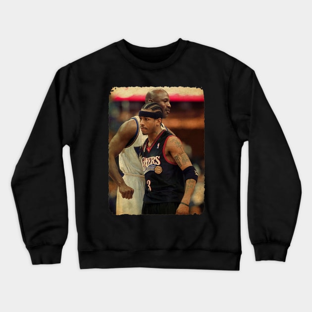 MJ vs Iverson Vintage Crewneck Sweatshirt by Milu Milu